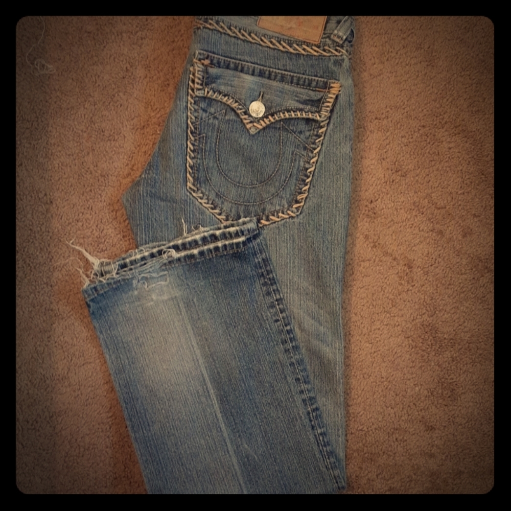 True Religion vintage distressed men's jeans 36
